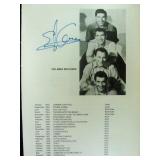 The Ames Brothers Ed Ames signed book page