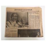 Los Angeles Times 1980 Maurice Evans newspaper