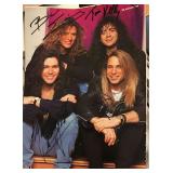Slaughter signed magazine inside cover photo