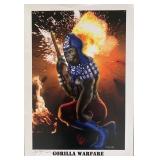 Gorilla Warfare unsigned poster