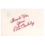 Rita Coolidge original autograph
