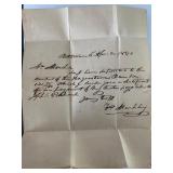 Handwritten letter from 1840