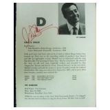Vic Damone signed promo sheet