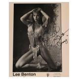 Mike Hammers Lee Benton signed photo