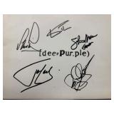Deep Purple band signed tour program