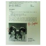 The Angels signed book page