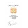 MLB Jorge Posada signed menu