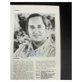 Neil Sedaka signed book page