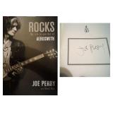 Joe Perry signed Rocks book hardcover nicely...