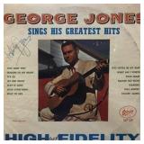 George Jones Sings Greatest Hits signed album