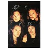 Metallica signed "Elektra Records " promo poster