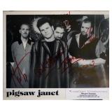 Pigsaw Janet band signed photo