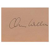 Citizen Kane Orson Welles signature slip