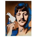 Ringo Starr signed Look Magazine poster