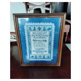 Framed sampler