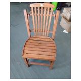 Vintage oak slat chair