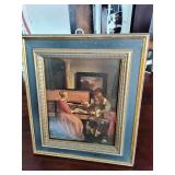 Framed print on board