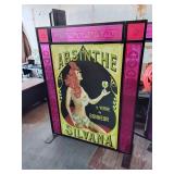 Large framed movie advertisement
