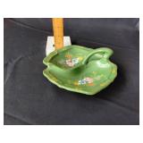 Vintage green divided dish