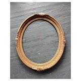 Oval gilt framed, repaired