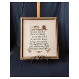 Framed needle point