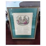 Framed Rules of Behavior Print