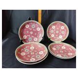 Chinese Mun Shou shallow bowls (6)