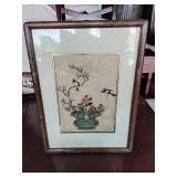 Framed Asian style print