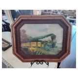 Framed print American express train byCourier&Ives