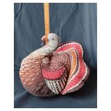 Plush handmade weighted turkey 1980s
