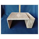 Woven Wicker rattan desk organizer
