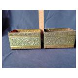 Metal planter boxes (2)