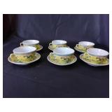 Chinese tea cups and saucers