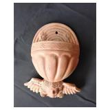 Terracotta wall planter, repaired
