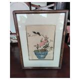 Framed Asian style print