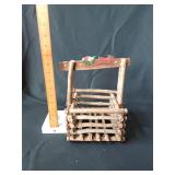Wooden branch basket