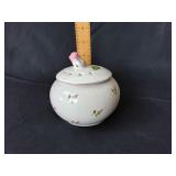Rosebud ceramic potpourri frog vase