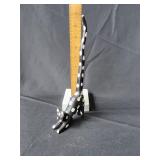 Folk art hand carved cat figurine