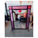 Metal advertising frame