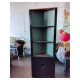 Wood corner cabinet
