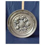 Round brass wall plate