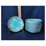 Chinese turquoise famille rose plates (11)