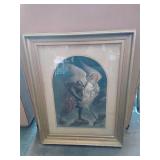 Large framed print