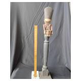 Homemade wooden drummer soldier