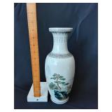 Asian landscape scenery vase