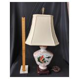 Japanese hand painted lamp