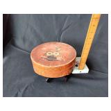 Burmese lacquerware betel nut box with stand
