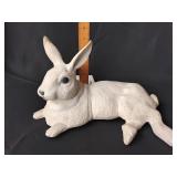 Large reclining Bunny figurine