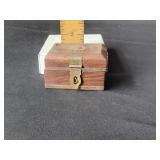 Small wooden trinket box