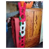 Ho Ho Ho plush wall hanger